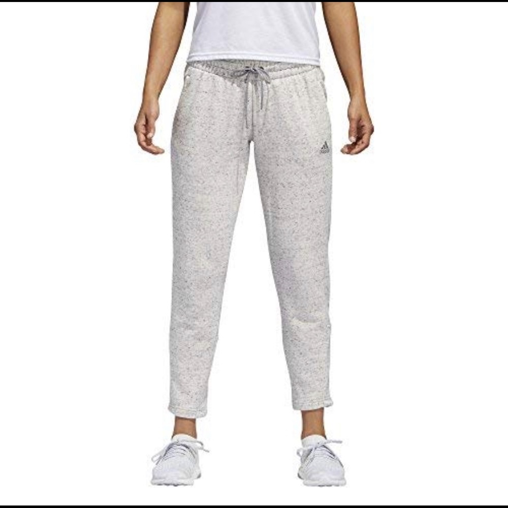 Adidas women’s French terry tapered cotton pants